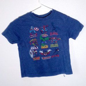 Marvel multi hero print short sleeve t-shirt